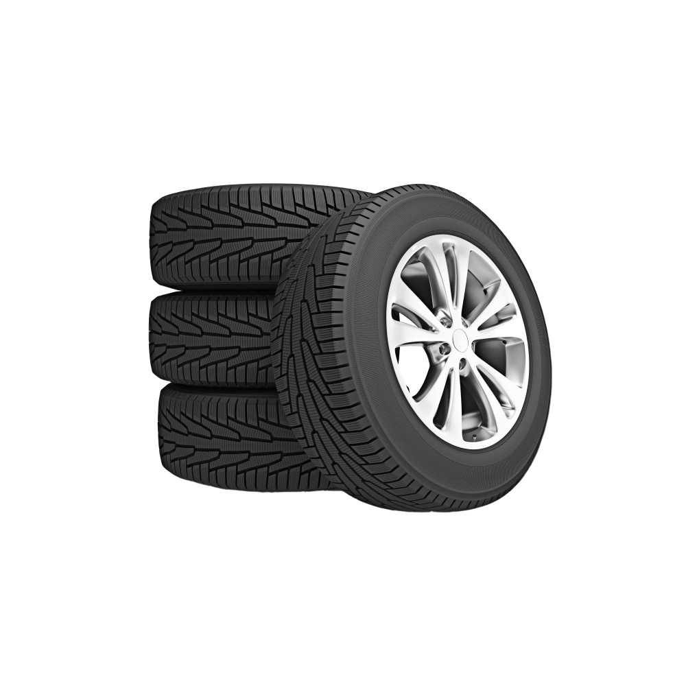 set of car winter tires isolated CUXMTSA 1 1